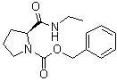 CAS # 55446-81-6, Benzyloxycarbonylproline ethyl amide, (S)-2-[(Ethylamino)carbonyl]-1-pyrrolidinecarboxylic acid phenylmethyl ester