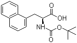 structure of CAS# 55447-00-2, (S)-N-Boc-1-Naphthylalanine