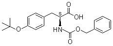 structure of CAS# 5545-54-0, O-(1,1-Dimethylethyl)-N-[(phenylmethoxy)carbonyl]-L-tyrosine