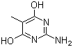 structure of CAS# 55477-35-5, 2-Amino-4,6-dihydroxy-5-methylpyrimidine