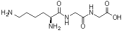 L-Lysylglycylglycine molecular structure (CAS 55488-08-9)