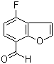 structure of CAS# 555155-07-2, 4-Fluoro-7-benzofurancarboxaldehyde