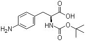 structure of CAS# 55533-24-9, Boc-4-Amino-L-phenylalanine