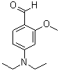structure of CAS# 55586-68-0, 4-(Diethylamino)-2-methoxybenzaldehyde