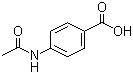 p-Acetylamino benzoic acid molecular structure (CAS 556-08-1)