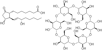 前列地尔 alpha-环糊精包合物分子结构 (CAS 55648-20-9)