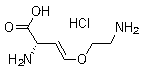 structure of CAS# 55720-26-8, (S)-trans-2-Amino-4-(2-aminoethoxy)-3-butenoic acid hydrochloride