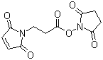 structure of CAS# 55750-62-4, N-Succinimidyl 3-maleimidopropionate