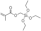 structure of CAS# 5577-72-0, 甲基丙烯酰氧基甲基三乙氧基硅烷