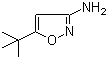 3-氨基-5-叔丁基异噁唑分子结构 (CAS 55809-36-4)