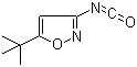 CAS # 55809-53-5, 5-tert-Butyl-3-isoxazolyl isocyanate, 5-(1,1-Dimethylethyl)-3-isocyanatoisoxazole, 5-tert-Butyl-3-isocyanatoisoxazole