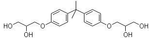 structure of CAS# 5581-32-8, Bisphenol A bis(2,3-dihydroxypropyl) ether