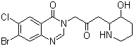 常山酮分子结构 (CAS 55837-20-2)