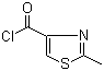 structure of CAS# 55842-53-0, 2-Methyl-4-thiazolecarbonyl chloride