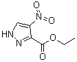 structure of CAS# 55864-87-4, 4-Nitro-1H-pyrazole-3-carboxylic acid ethyl ester