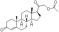 醋酸去氧皮质酮分子结构 (CAS 56-47-3)