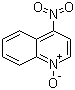 structure of CAS# 56-57-5, 4-Nitroquinoline N-oxide