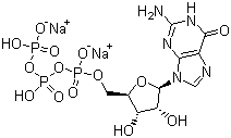 structure of CAS# 56001-37-7, Guanosine-5'-triphosphoric acid disodium salt