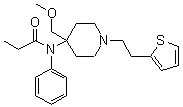 structure of CAS# 56030-54-7, Sufentanil