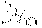 structure of CAS# 5605-46-9, (2S,4R)-4-羟基-1-[(4-甲基苯基)磺酰基]吡咯烷-2-甲醇