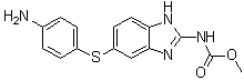 structure of CAS# 56073-96-2, [5-[(4-氨基苯基)硫基]-1H-苯并咪唑-2-基]氨基甲酸甲酯