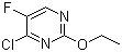 4-Chloro-2-ethoxy-5-fluoropyrimidine molecular structure (CAS 56076-20-1)