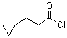 structure of CAS# 56105-20-5, Cyclopropanepropanoyl chloride
