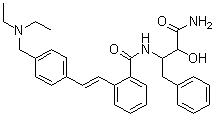 CAS # 561067-03-6, beta-[[2-[(1E)-2-[4-[(Diethylamino)methyl]phenyl]ethenyl]benzoyl]amino]-alpha-hydroxybenzenebutanamide