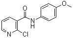 structure of CAS# 56149-30-5, 2-Chloro-N-(4-methoxyphenyl)-3-pyridinecarboxamide