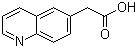 structure of CAS# 5622-34-4, 6-Quinolylacetic acid