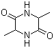 3,6-Dimethyl-2,5-piperazinedione molecular structure (CAS 5625-46-7)