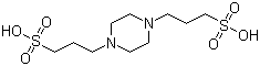 structure of CAS# 5625-56-9, 1,4-Piperazinedipropanesulfonic acid