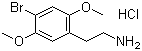 2,5-Dimethoxy-4-bromophenethylamine hydrochloride molecular structure (CAS 56281-37-9)