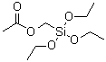 乙酰氧基甲基三乙氧基硅烷分子结构 (CAS 5630-83-1)