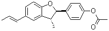 CAS # 56319-04-1, Conocarpan acetate, 4-[(2R,3R)-2,3-Dihydro-3-methyl-5-(1E)-1-propen-1-yl-2-benzofuranyl]phenol 1-acetate
