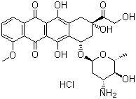 structure of CAS# 56390-09-1, Epirubicin hydrochloride