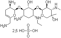 structure of CAS# 56391-57-2, Netilmicin sulfate