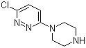 structure of CAS# 56392-83-7, 1-(6-Chloropyridazino-3-yl)piperazine