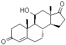 11-羟基-4-雄甾烯-3,17-二酮分子结构 (CAS 564-32-9)