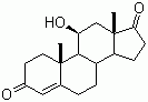 11b-羟基-雄甾-4-烯-3,17-二酮分子结构 (CAS 564-33-0)