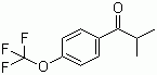 structure of CAS# 56425-84-4, 2-Methyl-1[4-(trifluoromethoxy)phenyl] propan-1-one
