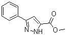 structure of CAS# 56426-35-8, Methyl 3-phenyl-1H-pyrazole-5-carboxylate