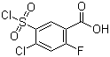 structure of CAS# 56447-54-2, 4-氯-5-氯磺酰基-2-氟苯甲酸