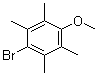 CAS # 56474-57-8, 4-Bromo-2,3,5,6-tetramethylanisole, 1-Bromo-4-methoxy-2,3,5,6-tetramethylbenzene, NSC 128393