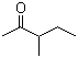 3-甲基-2-戊酮分子结构 (CAS 565-61-7)