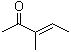 structure of CAS# 565-62-8, 3-Methyl-3-penten-2-one
