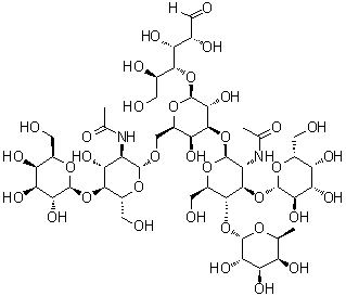 岩藻糖基半乳-N-新六糖 II分子结构 (CAS 56501-25-8)