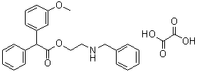 CAS # 56504-28-0, 3-Methoxy-alpha-phenylbenzeneacetic acid 2-[(phenylmethyl)amino]ethyl ester ethanedioate