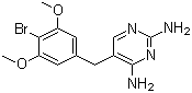 溴莫普林分子结构 (CAS 56518-41-3)