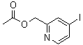 CAS 登录号：565237-07-2, 4-碘-2-吡啶甲醇乙酸酯